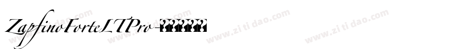 ZapfinoForteLTPro字体转换