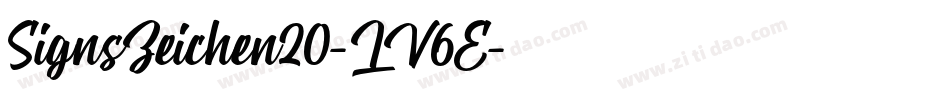 SignsZeichen20-LV6E字体转换