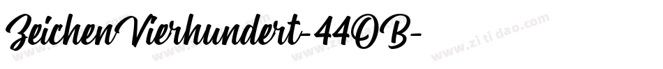 ZeichenVierhundert-44OB字体转换