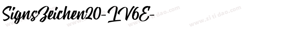 SignsZeichen20-LV6E字体转换