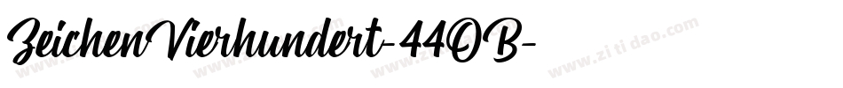 ZeichenVierhundert-44OB字体转换