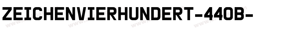 ZeichenVierhundert-44OB字体转换