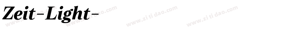 Zeit-Light字体转换