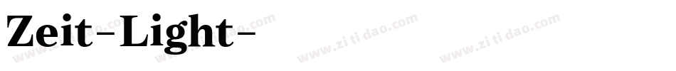 Zeit-Light字体转换