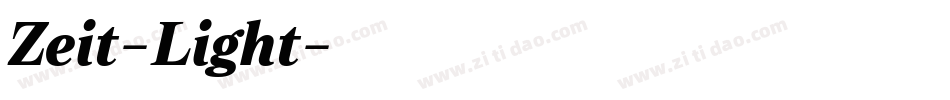 Zeit-Light字体转换