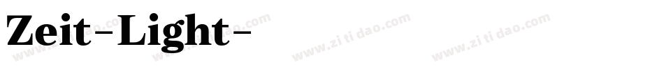 Zeit-Light字体转换
