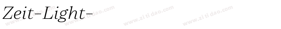 Zeit-Light字体转换