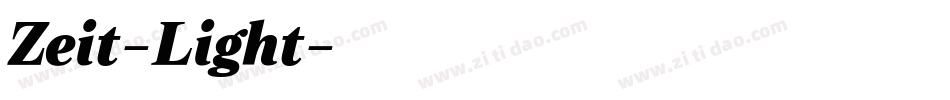 Zeit-Light字体转换