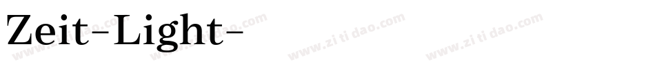 Zeit-Light字体转换