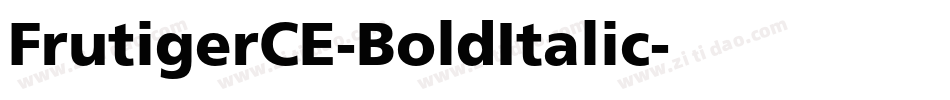 FrutigerCE-BoldItalic字体转换