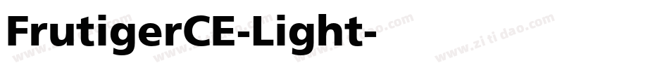 FrutigerCE-Light字体转换