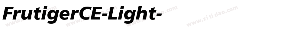 FrutigerCE-Light字体转换