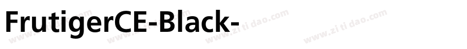 FrutigerCE-Black字体转换