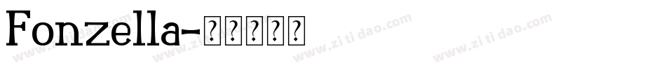 Fonzella字体转换