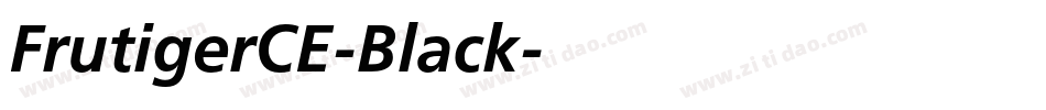 FrutigerCE-Black字体转换