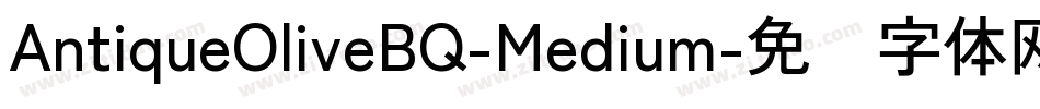 AntiqueOliveBQ-Medium字体转换
