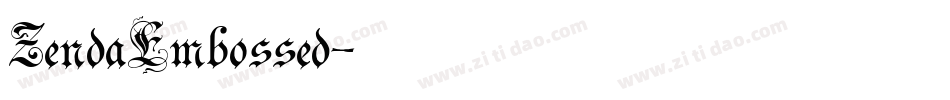 ZendaEmbossed字体转换