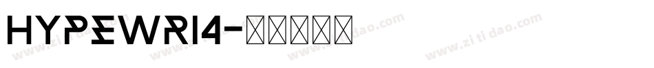 hypewri4字体转换