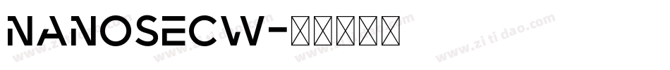 nanosecw字体转换
