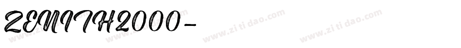 ZENITH2000字体转换