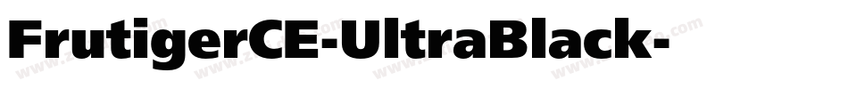 FrutigerCE-UltraBlack字体转换
