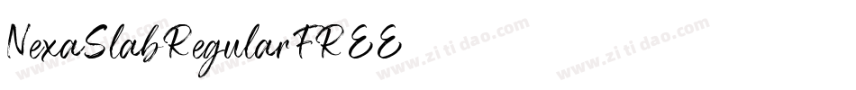 NexaSlabRegularFREE字体转换