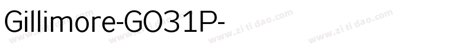 Gillimore-GO31P字体转换