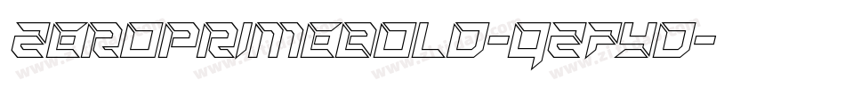 ZeroPrimeBold-qZ7Yd字体转换 ZeroPrimeBold-qZ7Yd字体转换