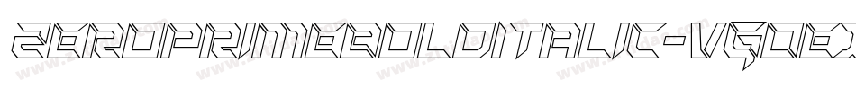 ZeroPrimeBoldItalic-VGOEx字体转换 ZeroPrimeBoldItalic-VGOEx字体转换