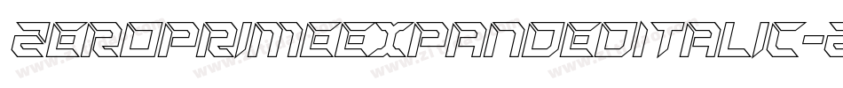 ZeroPrimeExpandedItalic-z8dRw字体转换 ZeroPrimeExpandedItalic-z8dRw字体转换