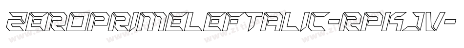 ZeroPrimeLeftalic-RpKJV字体转换