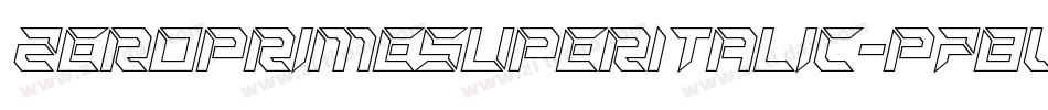 ZeroPrimeSuperItalic-p78wv字体转换
