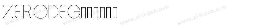 ZERODEG字体转换