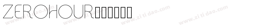 ZEROHOUR字体转换