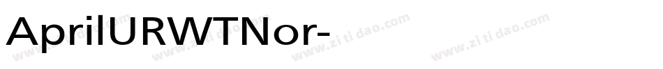 AprilURWTNor字体转换