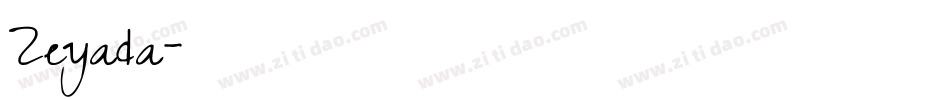 Zeyada字体转换