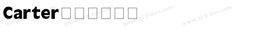 Carter字体转换