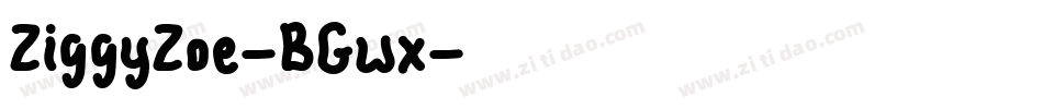 ZiggyZoe-BGwx字体转换