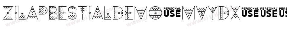 ZilapBestialDemo-MVYDx字体转换