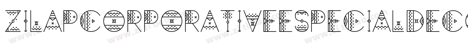 ZilapCorporativeEspecialDecorative-78mD字体转换