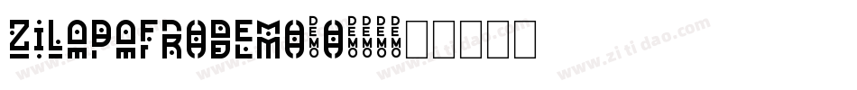 ZilapAfroDemo-o700字体转换