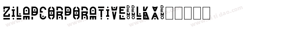 ZilapCorporative-2lKX字体转换
