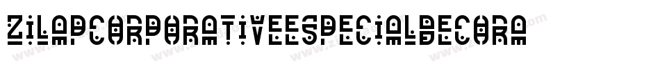 ZilapCorporativeEspecialDecorative-78mD字体转换