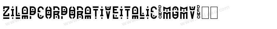 ZilapCorporativeItalic-mGmv字体转换