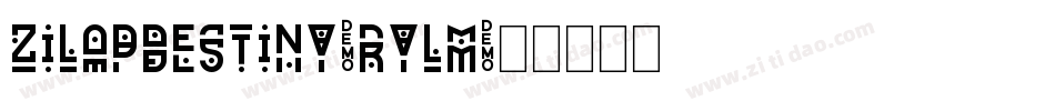 ZilapDestiny-RYLM字体转换