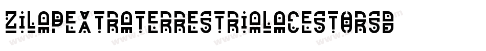 ZilapExtraterrestrialAcestorsDemoFuturistic-pl6O字体转换