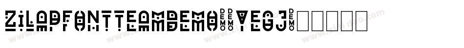 ZilapFontTeamDemo-9YEgj字体转换