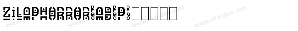 ZilapHorror-Ad7p字体转换