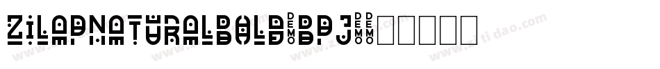 ZilapNaturalBold-BPj8字体转换