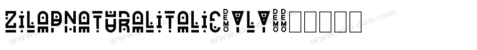 ZilapNaturalItalic-YLy4字体转换